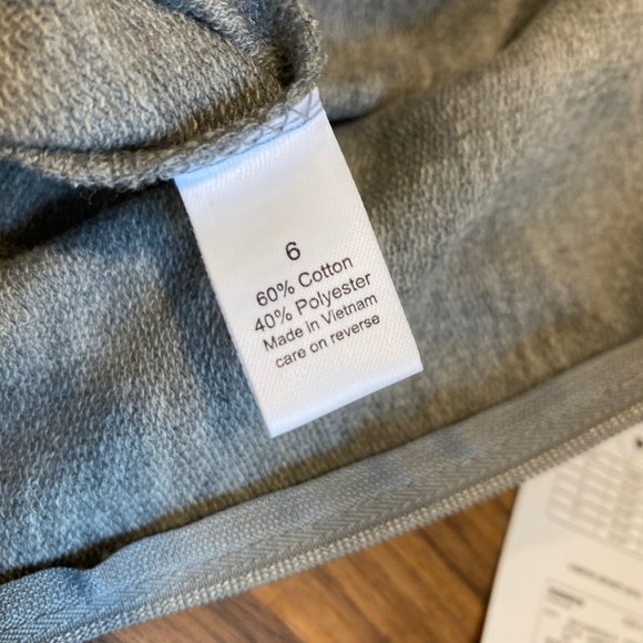 Jumping Beans Kids Charcoal Gray French Terry Hoodie with Gold Sparkly Glitter - Picture 7 of 8